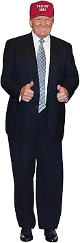 aahs!! Sculpture Donald Trump Cardboard Cutout 6ft Life Size Standy Picture Poster 446129 Trump 2024 HAT