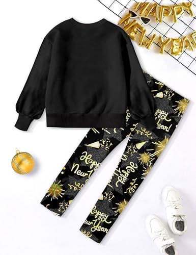Image of Girls Clothes, Girls Outfits Tie Dye Sweatshirt Tops and Leggings Sweatpants 2 Piece Fall Winter Clothes Set 6-16T