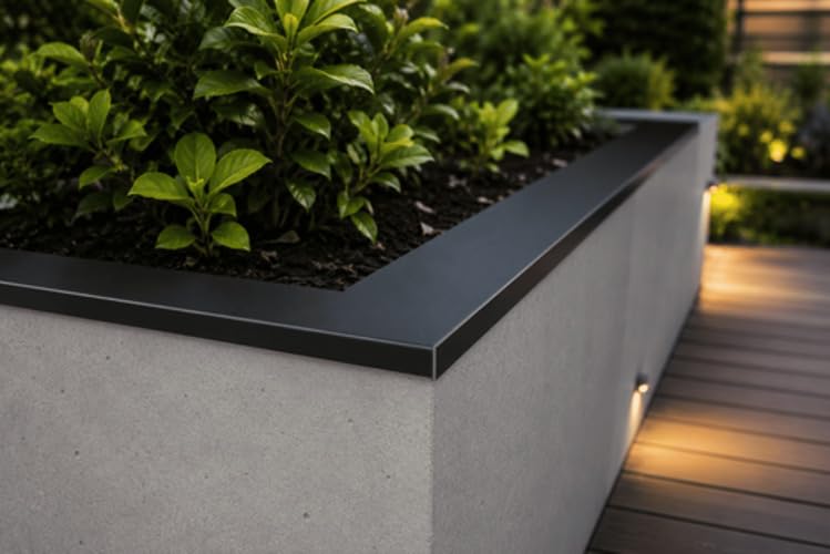 U-Profil Aluminium 40 mm Schenkel RAL 9005 Schwarz 1 mm – Alu nach Maß, 2000 mm, SCHENKEL: 40x160x40 mm