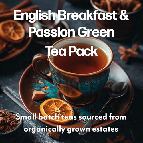 Image of Maud's Organic English Breakfast & Green Tea Pods Bundle, 48ct | Gourmet Blended Tea Leaves in Single Serve Tea Pods - Compatible with Keurig Coffee Makers