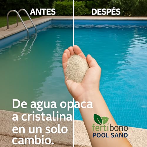 Miniatura 2 de Fertibono Pool Sand Arena De Sílice Para Filtros De Piscina 0,4 0,8 Mm Alta Pureza 99 Agua Cristalina Todo El Verano Saco De 25 Kg
