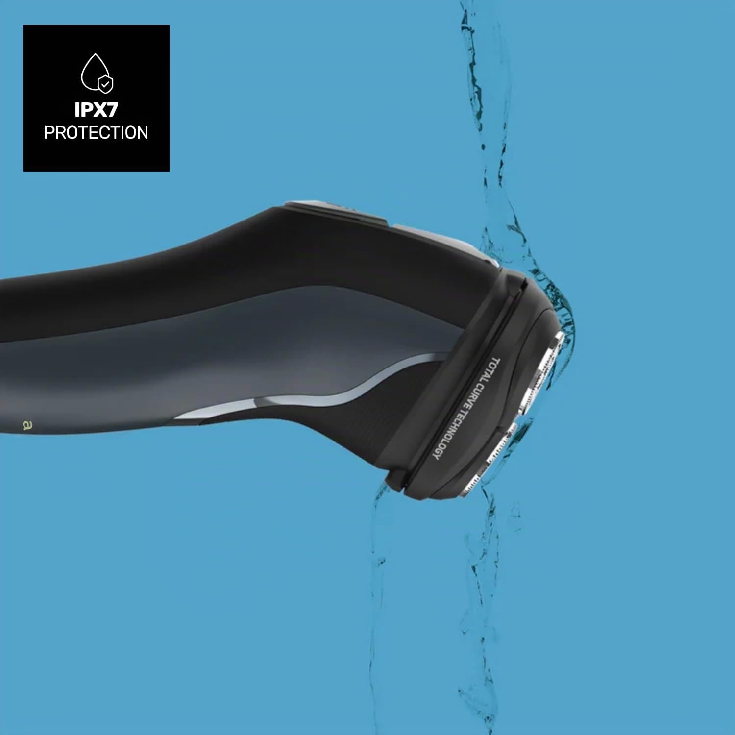 Taurus - Afeitadora Eléctrica Hombre 3 Side Water Shave | Máquina Afeitar Barba | Seco y Húmedo | 100 min Autonomía | Cortapatillas | Total Curve Technology | Uso con o sin Cable | Ergonómica Viaje