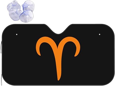 Zodiac Sign Aries Symbol Windshield Sun Shade Car Sun Visor Summer Car Interior Accessories Sun Cover