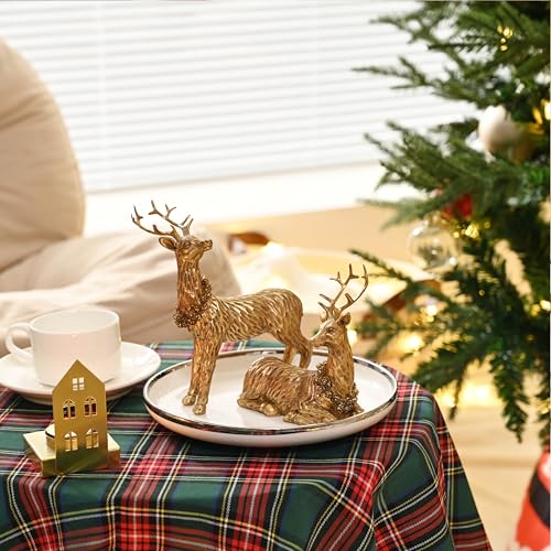 Aomoonoa Gold Reindeer Christmas Decoration thumb #2