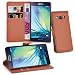 Produktbild Cadorabo Hülle für Samsung Galaxy A5 2015 in Schoko BRAUN - Handyhülle mit Magnetverschluss, Standfunktion und Kartenfach - Case Cover Schutzhülle Etui Tasche Book Klapp Style