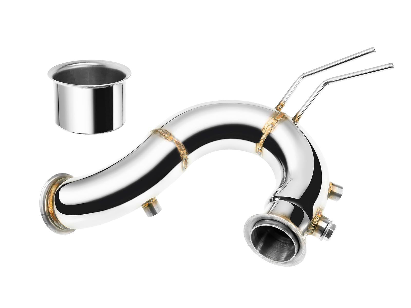 fmic.eu PERFORMANCE Downpipe do SEAT Leon 1.6 2.0 TDI Mk3 2013- sportowy układ wydechowy wydech nierdzewny