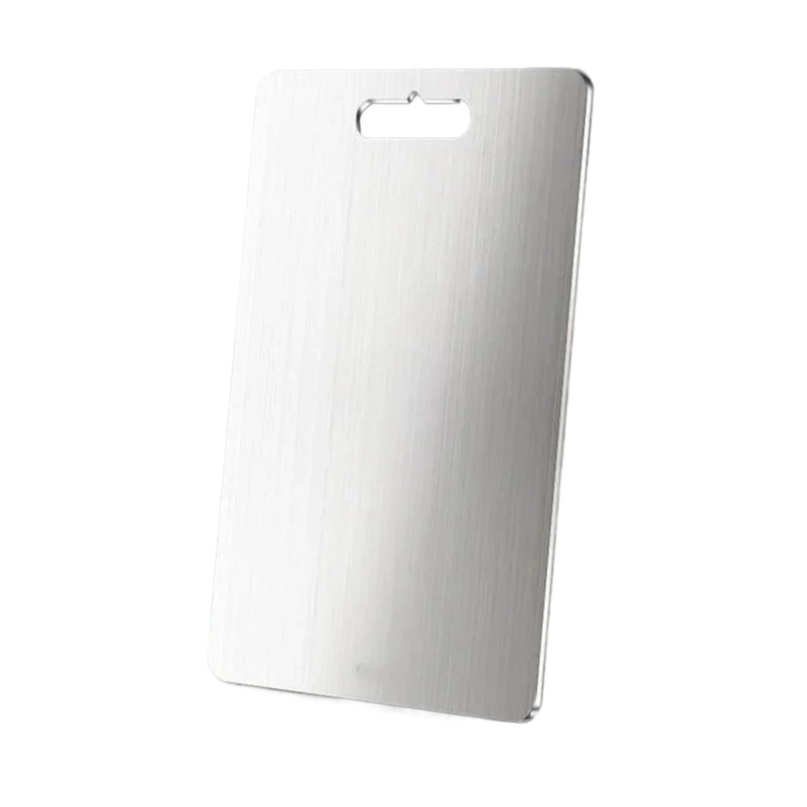 Planche à découper inox de cuisine 39x28cm pour pétrir et découper sans aucune rayure profonde