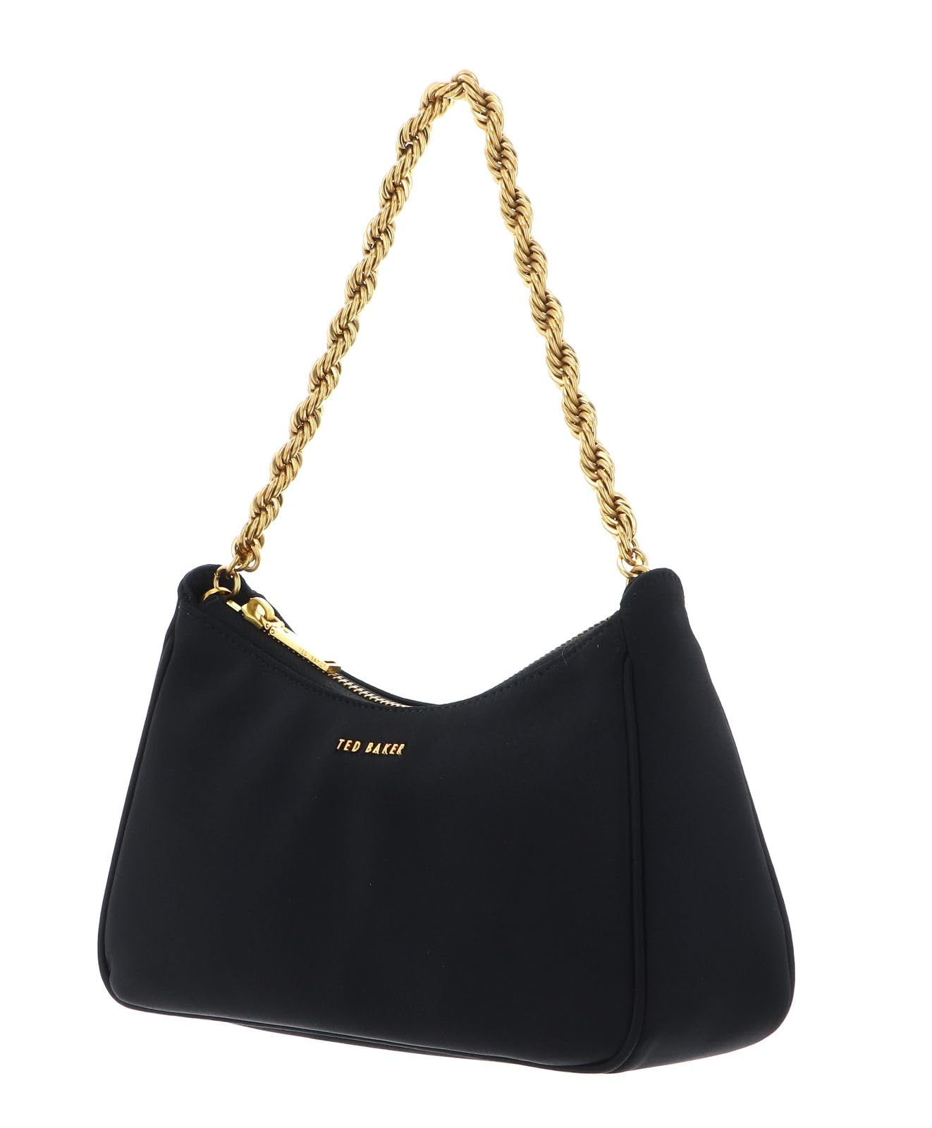 Ted Baker Schultertasche Handtasche Agnise Chain Detail Satin Shoulder Bag Black schwarz