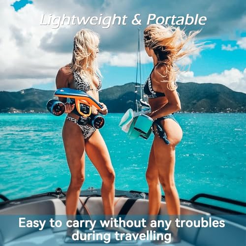 Image of Sublue Mix MixPro Underwater Scooter, Dual-Motor Water Scooter for Adults, 131ft Waterproof, 30 Min Battery, Action Camera Mount, for Pool, Diving, Snorkeling (SpaceBlue)