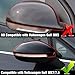 OWITAT Compatible with Volkswagen Golf Mirror Cover 2013-2021,Right Passenger Side Mirror Cap Replacement for MK7 MK7.5 GTI Alltrack SportWagen Replace for 5G0857537E,5G0857538E, Glossy Black