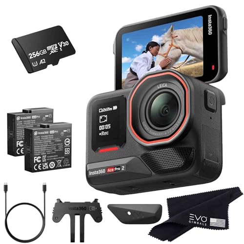 Image of Insta360 Ace Pro 2-8K Waterproof Action Camera Co-Engineered with Leica, Flagship 1 /1.3 inch Sensor, 8K30fps, 4K60fps, 2.5 inch Flip Screen, AI Noise Reduction, Long Lasting Battery (256GB)