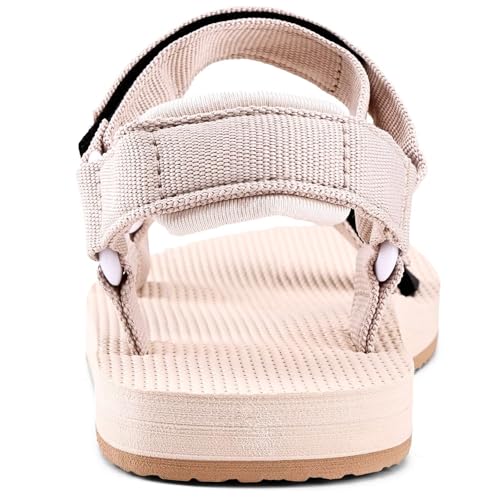Image of WateLves Womens-Sport-Sandals Hiking Sandals with-Arch-Support Webbing-Outdoor-Beach-Water-Sandals for Travel-Walking-Trekking-Camping