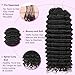 Human Crochet Hair for Black Women Deep wave Crochet Human Hair Bundles 18 Inch 100g Pre-Separated Feather Crochet Human Hair 100 Strands Natural Black