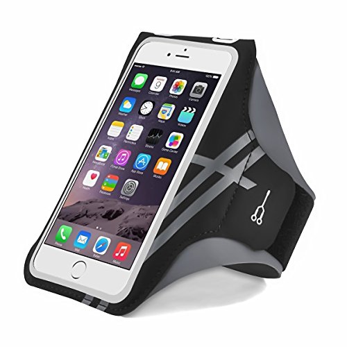 Mantispeed Sports Armband, Waterproof And Sweat-Proof Armband,Adjustable Sport Band For iPhone 6/7/8 Plus and Other 5.5-inch Phones. Suitable For Running,Cycling and Hiking.-Black