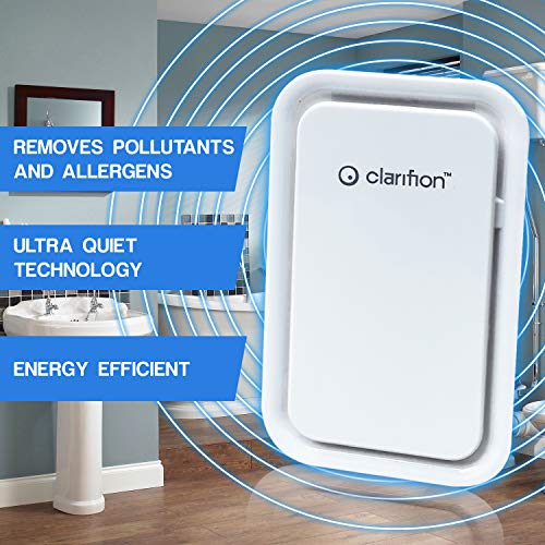 Clarifion - Negative Ion Generator with Highest Output (10 Pack) Filterless Mobile Ionizer & Travel Air Purifier, Plug in, Eliminates: Pollutants, Allergens, Germs, Smoke, Bacteria, Pet Dander & More