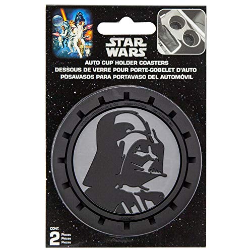 Plasticolor 000673R01 Star Wars Darth Vader Auto Car Truck Suv Cup Holder Coaster 2-Pack #TOP3