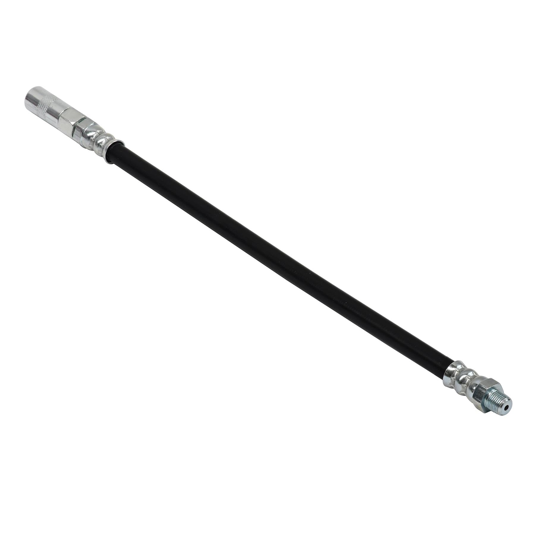 Dapetz Black ® New Grease Gun Flex Hose With All Leaking Issues Resolved | Working Pressure,500 Psi, Burst Pressure 10,000 Psi | Coil Spring For Non-Slip Grip, Kink Prevention | Standard Coupler Included Size 4
