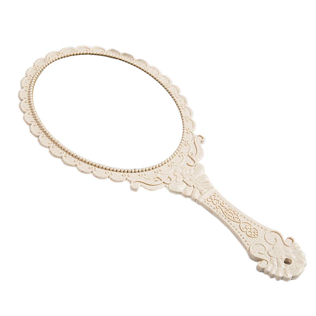 LI HAO SHOP Handheld single-sided vanity mirror - portable mirror - ultra clear beauty mirror - dental mirror, handle mirror (Color : #2)