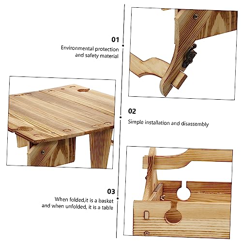 Table bois créative compacte au design léger pour pique-nique et extérieur - 6
