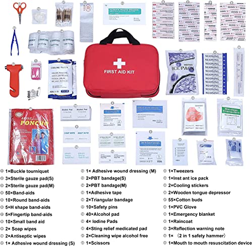 Trousse de premier secours 230 pieces pour soigner les blessures