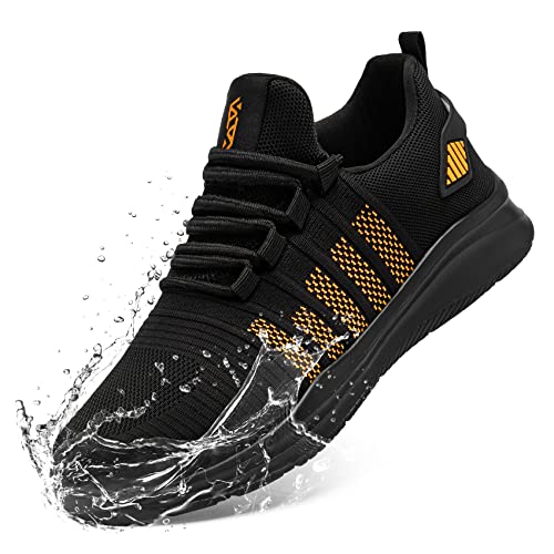 FLOWING PLUME Wasserdicht Laufschuhe Herren Sportschuhe Leicht Turnschuhe Running Schuhe Walkingschuhe Atmungsaktiv Joggingschuhe Fitness Sneaker (Schwarz Orange,41EU) FLOWING PLUME Wasserdicht Laufschuhe Herren Sportschuhe Leicht Turnschuhe Running Schuhe Walkingschuhe Atmungsaktiv Joggingschuhe Fitness Sneaker (Schwarz Orange,41EU)