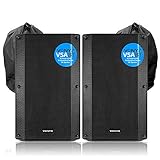 Powerful Sound for Any Event: Experience exceptional audio with the Vonyx VSA15BT active PA speaker pair. With a max power of 1000W (500W RMS), enjoy incredible sound quality for parties, events, and performances. Versatile Connectivity Options: Each...