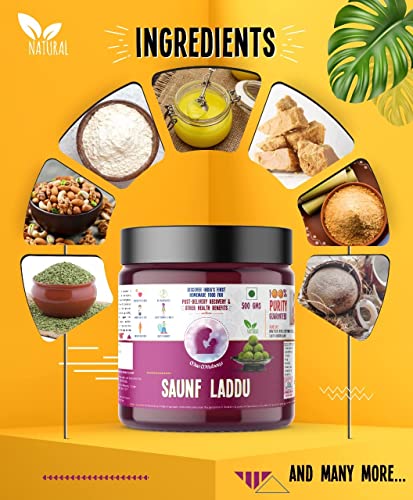 Image of Maa Mitahara Post Pregnancy Laddu - Saunf (Fennel) for Lactation, Energy & Immunity | Ayurvedic Nutritional Snack for New Moms (1 kg, Sauf)