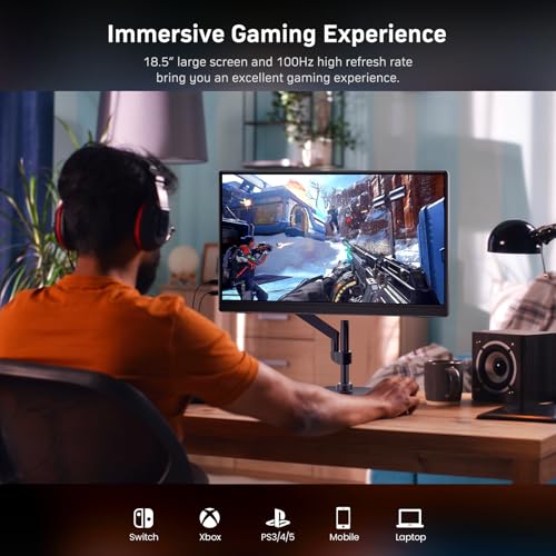 Image of MNN 18.5 inch 100Hz FHD IPS USB-C HDMI Portable Gaming Monitor