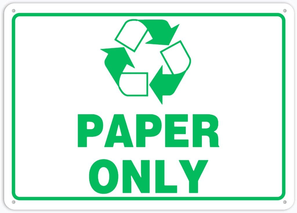8"x12" Aluminum Metal Sign - Paper Only - Indoor & Outdoor Use For Home, Office, Work