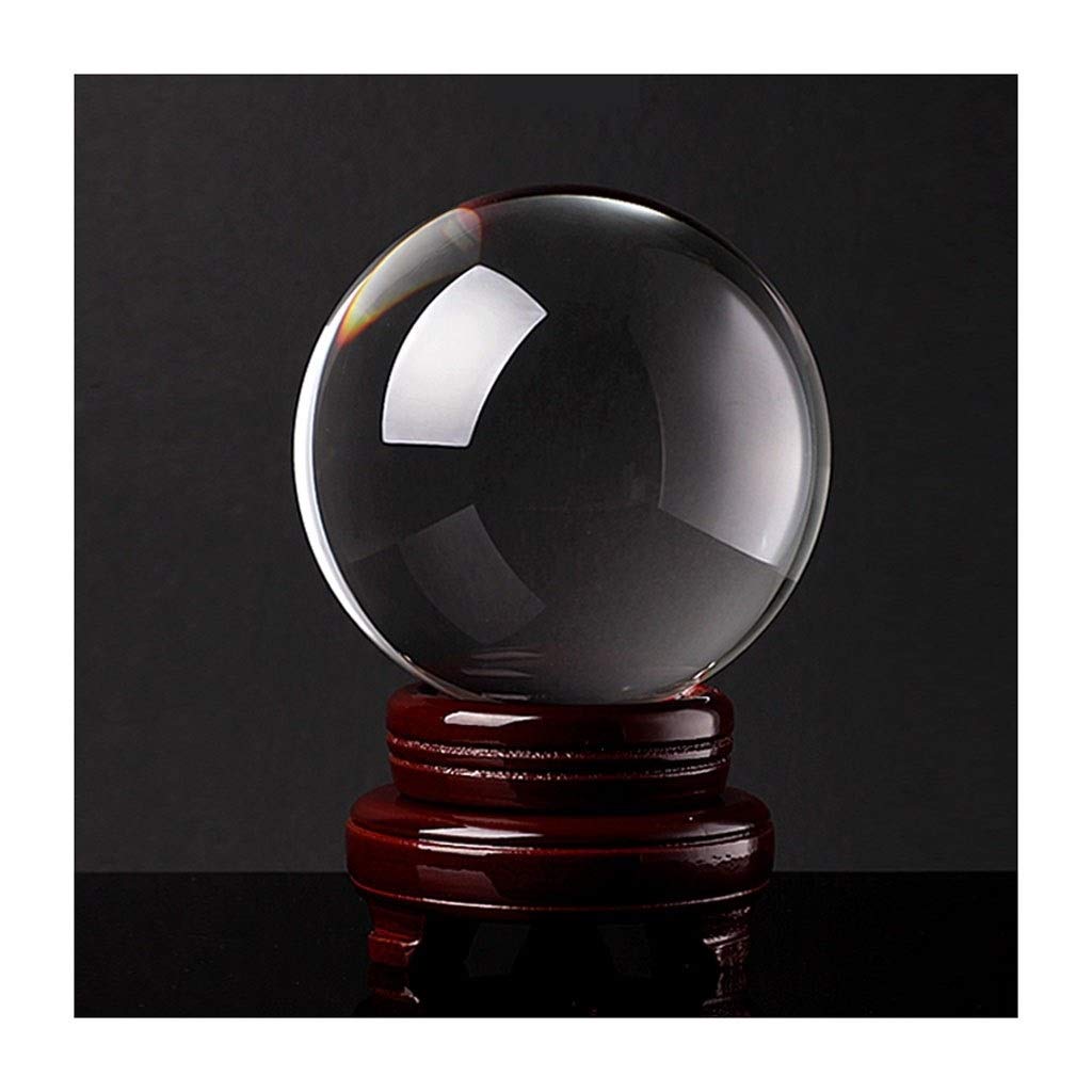 Boule de cristal feng shui en pierre naturelle transparente pour decoration 9cm