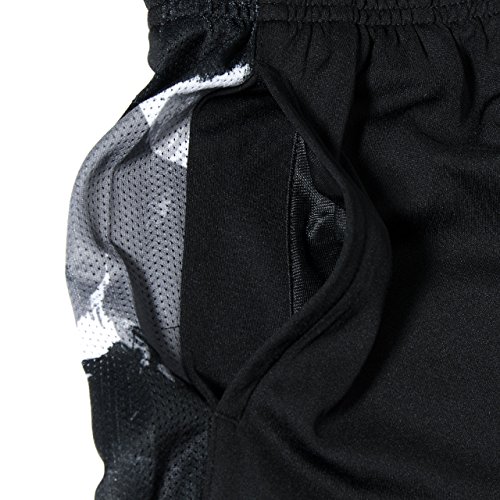 Nike Dry Boy's Dri-Fit Training Shorts Black White 850454 010 (s)4