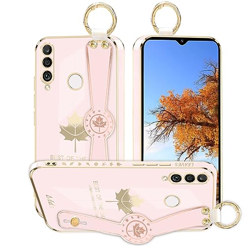 Coque Huawei P30 Lite silicone rose antichoc avec anneau