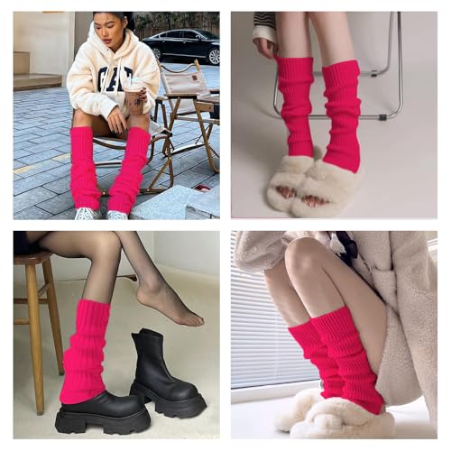 Image of 2 Pcs Leg Warmers Y2k, Leg Warmers, Y2k Accessories, Cute Kawaii Cream Legwarmers for Women Winter