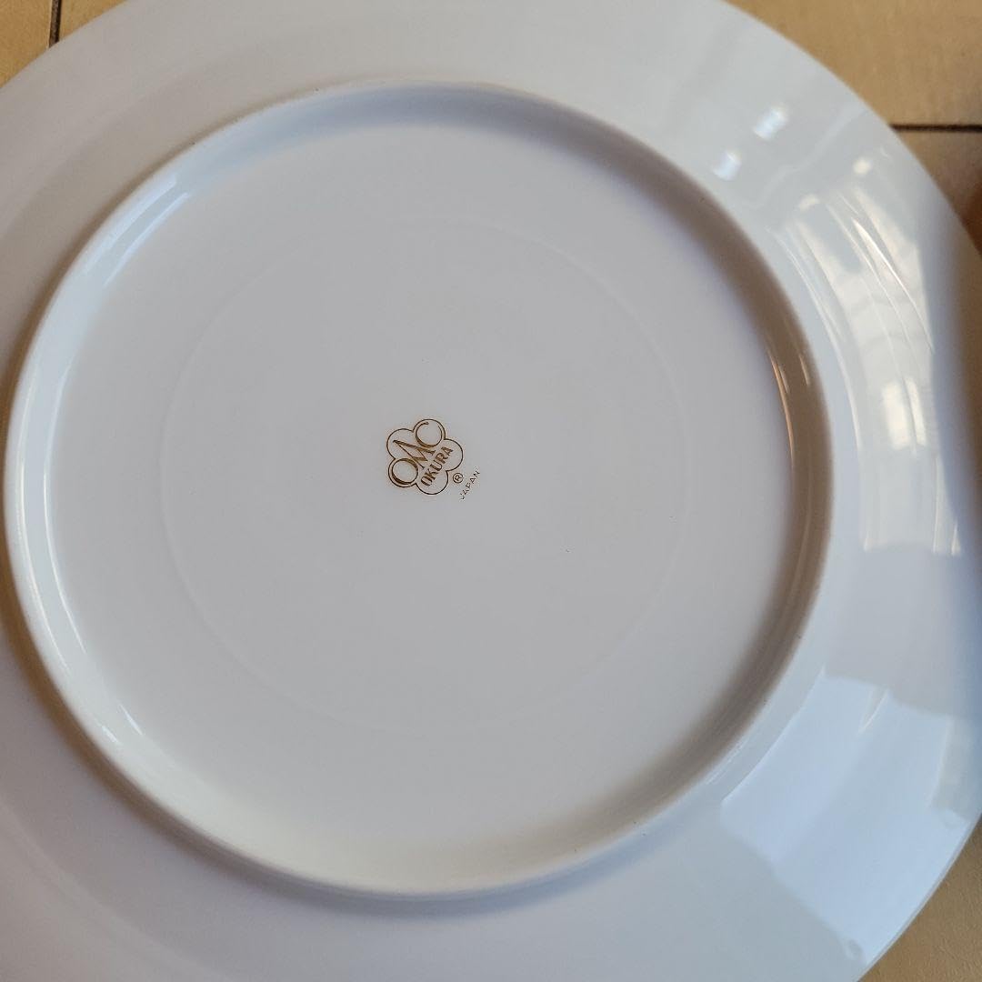 大倉陶園 クラウン エンボス デザート皿 プレート 20cm 2枚 大倉陶園