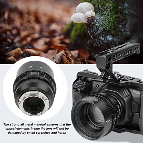 Metallkino-Objektiv, 13 Blatt mit stufenloser Öffnung, gedruckte Gleitposition auf Kinolinse mit Filmlinsenabdeckung – Bild 5