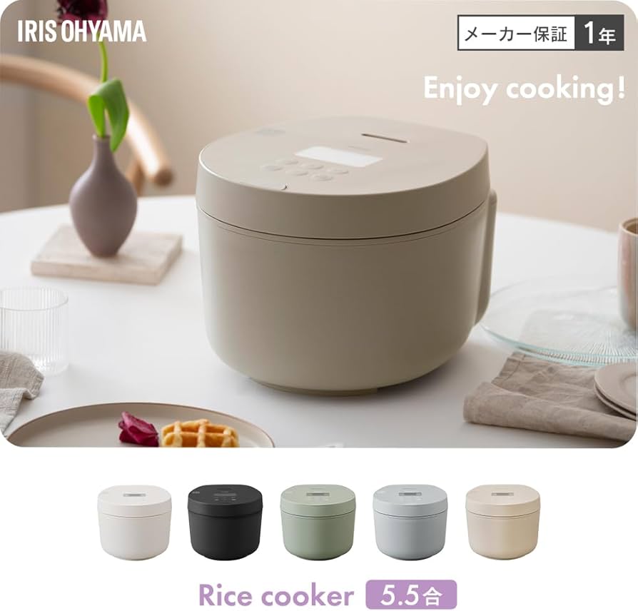 新品 IHジャー炊飯器 5.5合 RC-ILA50-G グリーン Amazon | アイリス