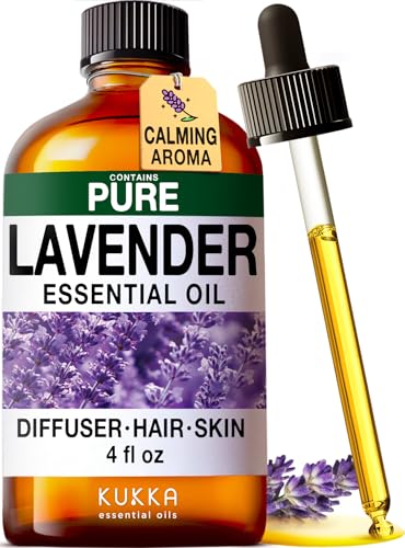 Image of Clove Oil for Oral Care & Lavender Oil Essential Oil for Diffuser Set - Aromatherapy Grade Essential Oils Set - 2x4 fl oz - Kukka