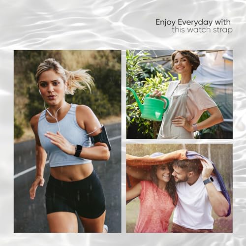 Image of 10 Pack Stretchy Bands Compatible with Apple Watch Band 40mm 38mm 41mm 42mm 44mm 45mm 46mm 49mm Women Men, Nylon Solo Loop Elastic Sport Straps for iWatch Series 11 10 9 8 7 6 5 4 SE 3 Ultra
