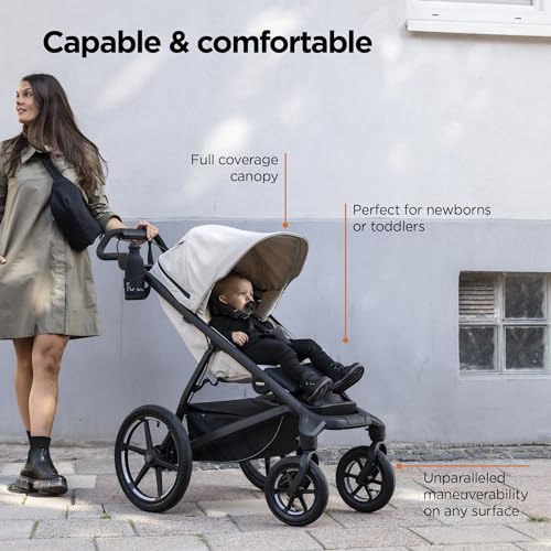 Image of Thule Urban Glide 4-Wheel Single Child All-Terrain Stroller, Full-Suspension System, Air-Filled Tires, Upright seat with Adjustable Recline and Built-in Leg Rest