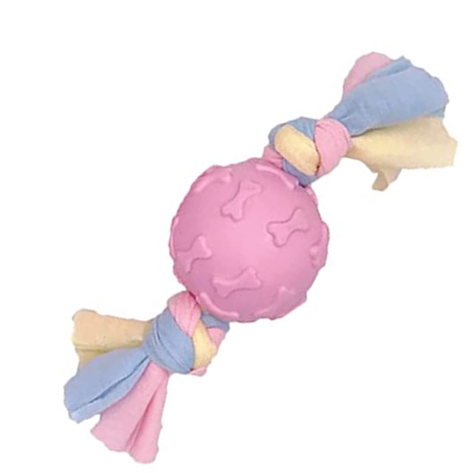 emily pets Puppy Teething Paw Printed Chew Ball Toys with Rope Knot, Dog Chew Toys for Puppies,Ball on Rope Dog Toy, Cute Puppies Rubber Chew Toys with Cotton Rope(Pink) (B0B852VXD9) Amazon Price History, Amazon Price Tracker