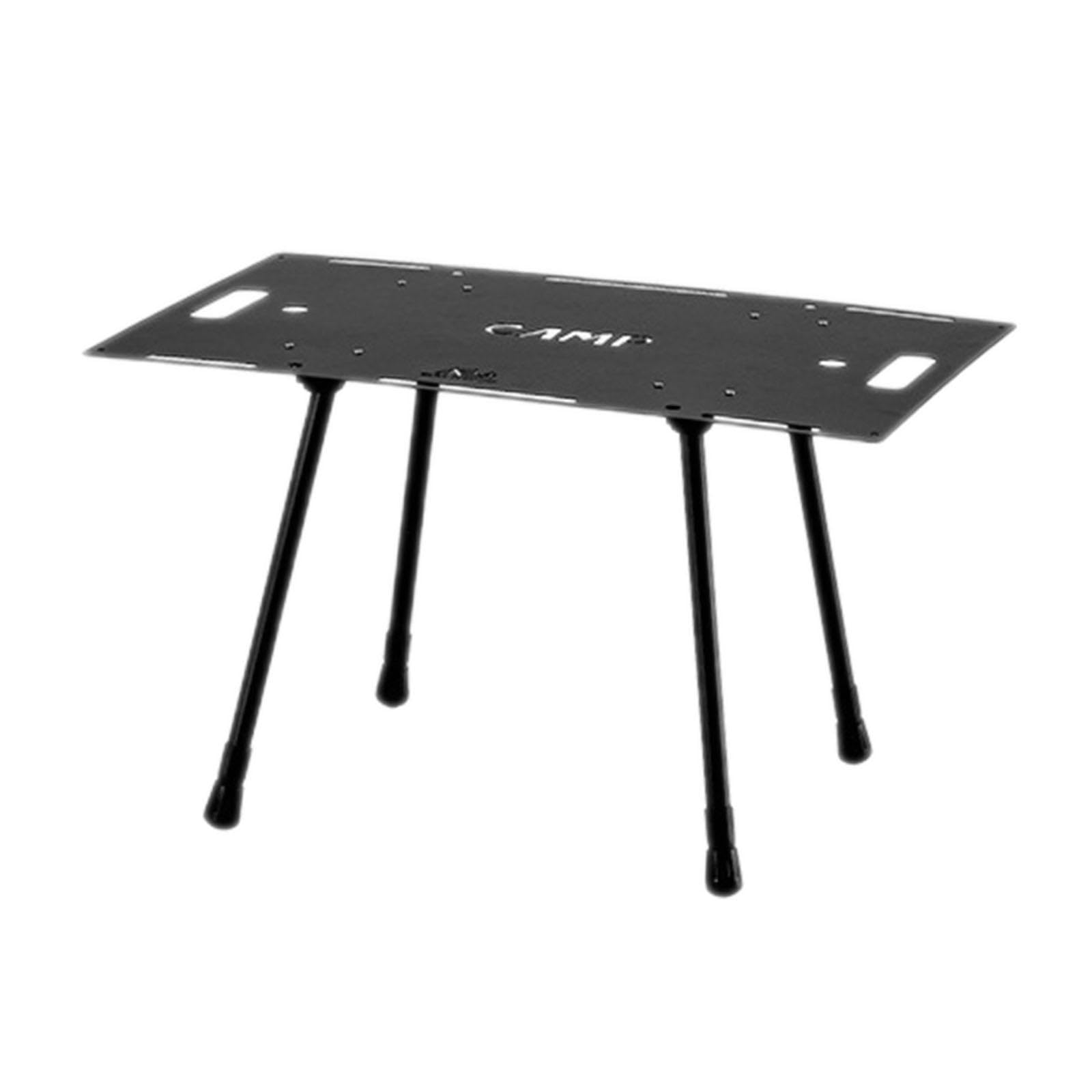 kowaku Folding Table with Height Adjustment for Outdoor Use, Ideal for Gatherings and Picnics, Black