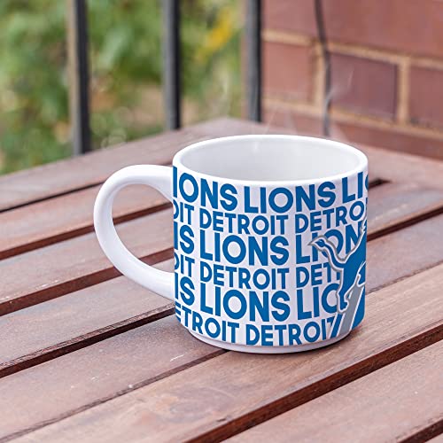 Rico Industries Nfl Football Detroit Lions 14 Oz Metro Ceramic Coffee Mug #TOP2