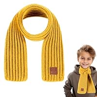 Abeillo Warm Kids Winter Knit Scarves Soft Knitted Neck Warmer Scarf Warm Scarves Wrap for Boys Girls
