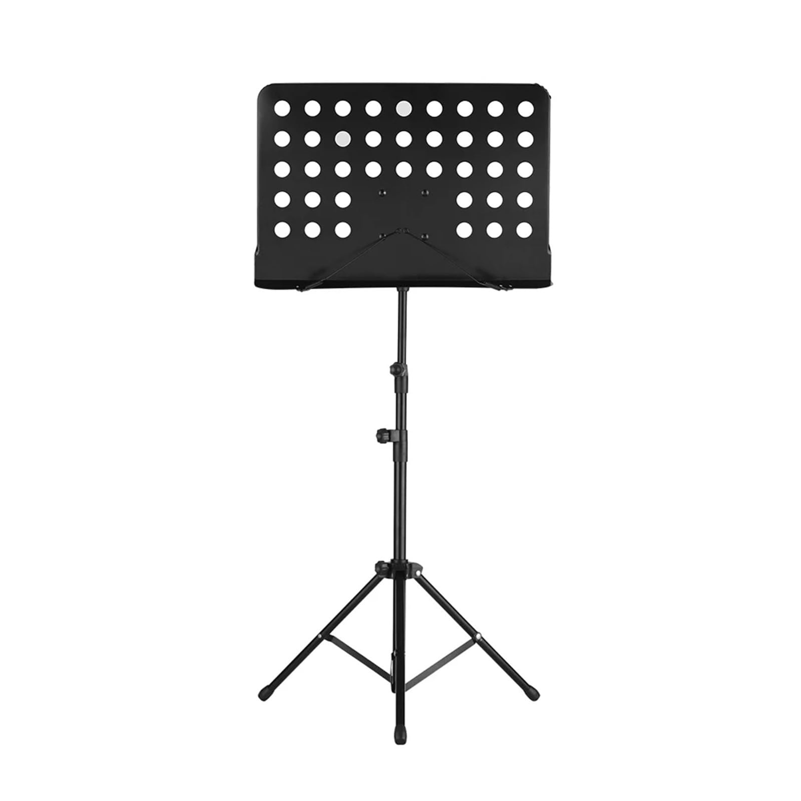 Supporto for spartiti Pieghevoli, Supporto for treppiede in Lega di Alluminio, Supporto for spartiti Pieghevole for Chitarra, Violino, Pianoforte per Instrumentalauffuhrungen(Black)