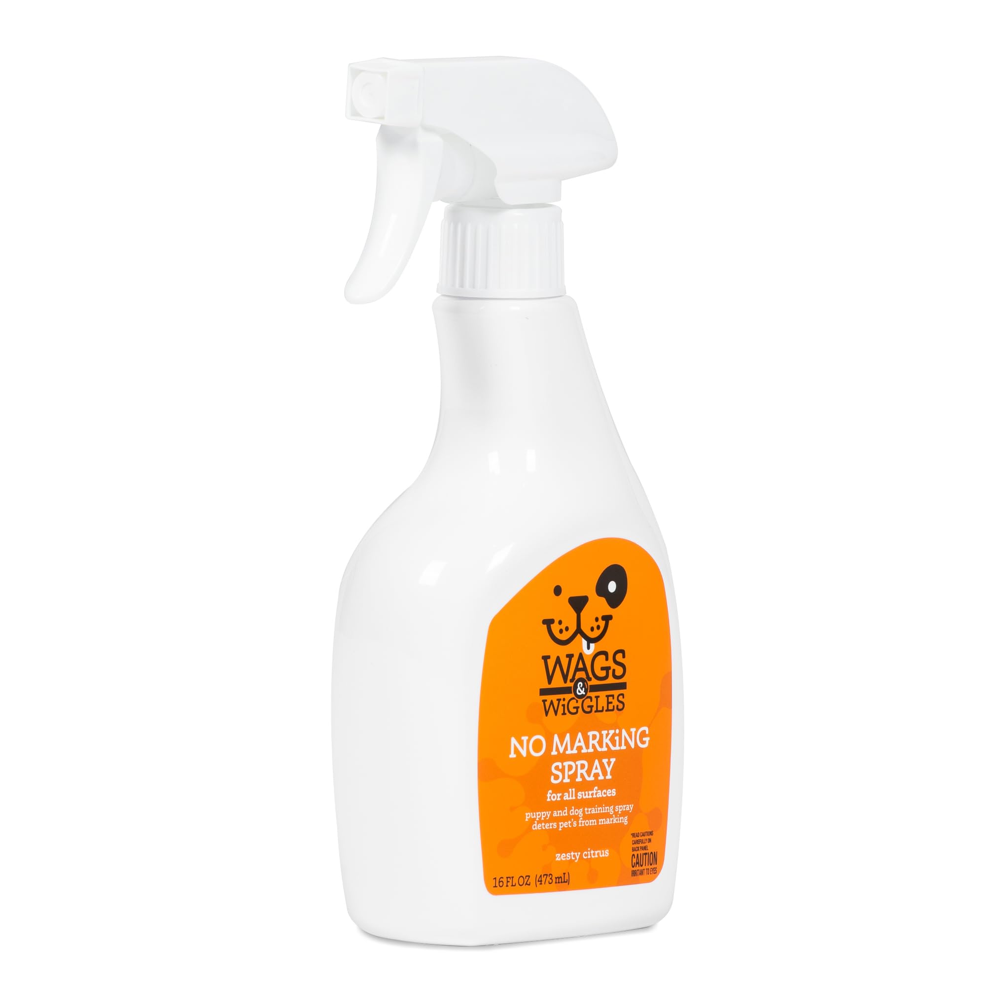 Wags & Wiggles No Marking Deterrent spray treningowy dla psów – środek odstraszający pies, środek odstraszający psiusiu i mocz, bez oznaczeń, idealny do treningu nocnego