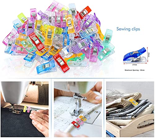 Image of SYGA Swing Clips Multicolor for Sewing Craft Clamps, Crafting, Crochet and Knitting - 20 PCS