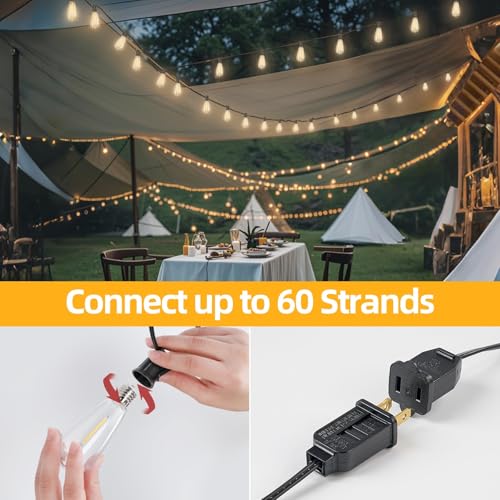 100FT LED Outdoor String Lights for Garden & Patio Decor - Image 5