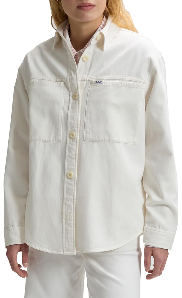 Lee Utility Overshirt Maglietta Donna (Pacco da 1)
