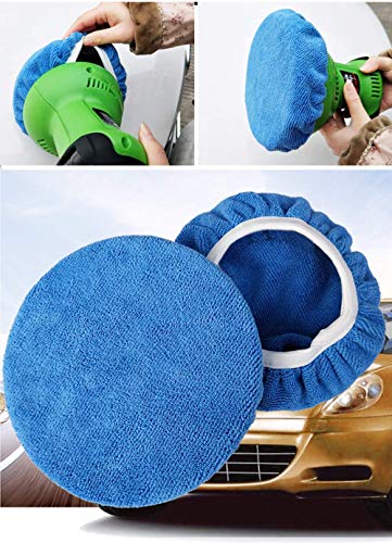 Aivs Car Polisher Pad Bonnet Polishing Bonnet Buffing Pads Waxer Pads Cover For Car Buffer Polisher(5"-6") #TOP5
