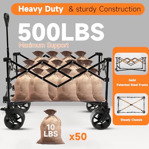 40-L-Collapsible-Wagon-Cart-Foldable-500lbs-Weight-Capacity-250L-Heavy-Duty-Folding-Beach-Wagons-with-Big-All-Terrain-Wheels-Utility-Carts-for-Groceries-Shopping-Camping-Sports-Black